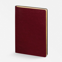 Ежедневник Nebraska Flex, недатированный, бордовый с золотистым