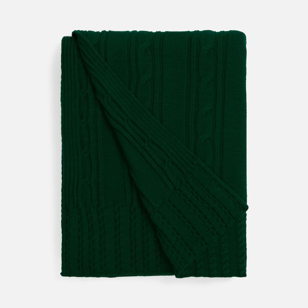 Плед Remitti, темно-зеленый (хвойный) Плед Remitti, темно-зеленый (хвойный)