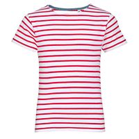 Футболка детская Miles Kids белая с красным