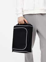 Сумка для обуви Equipex, черная с белым Сумка для обуви Equipex, черная с белым