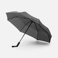 Зонт складной Smooth Move с плавным закрытием, серый