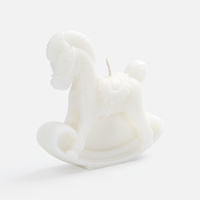 Свеча фигурная «Лошадка-качалка», белая