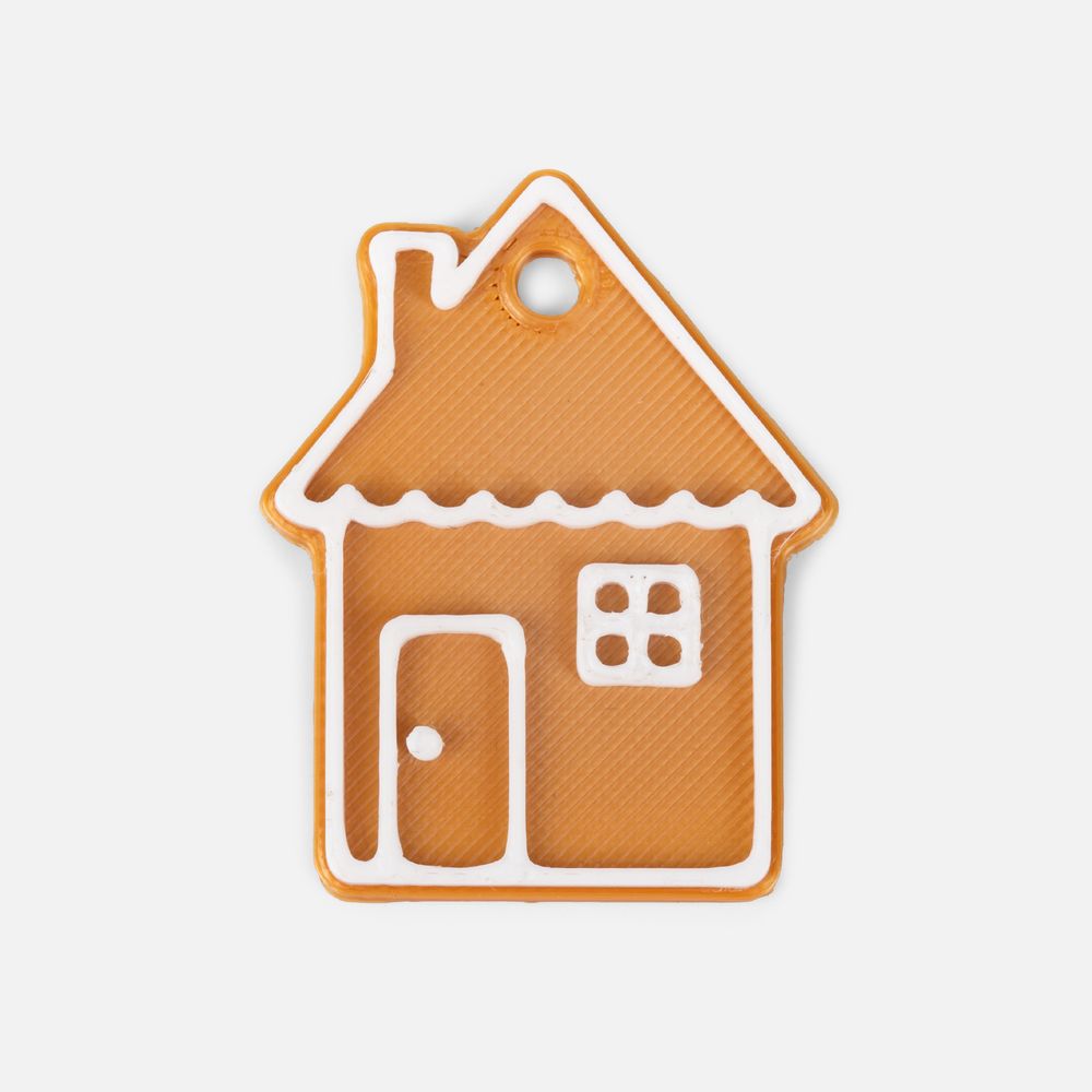 Мини-подвеска «Пряник», 3D-печать на заказ, домик Мини-подвеска «Пряник», 3D-печать на заказ, домик