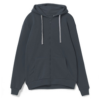 Толстовка на молнии с капюшоном Siverga, темно-серая (графит)