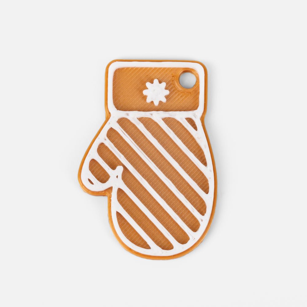 Мини-подвеска «Пряник», 3D-печать на заказ, варежка Мини-подвеска «Пряник», 3D-печать на заказ, варежка