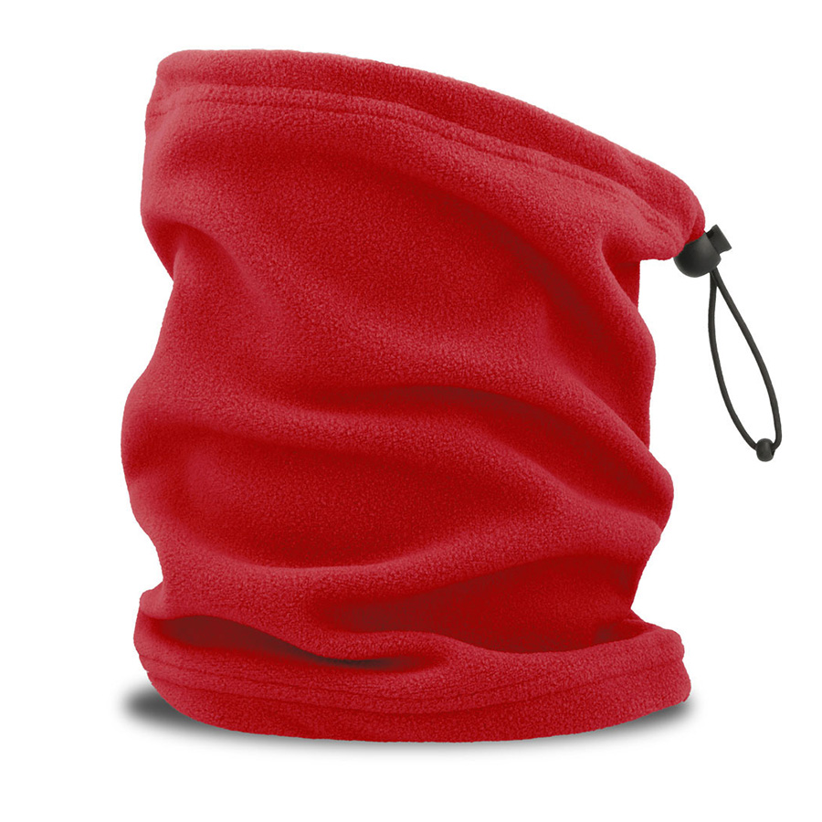 Шарф-бафф HOTTY-S с регулятором шнура, красный, флис, 100% полиэстер, 230 г/м2